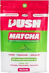 Push Matcha - 15 doses [30g] | Pó de Chá Verde Matcha Premium | Foco, Antioxidante e Energia Prolongada | café com leite, smoothie, receita | Colheita Japonesa