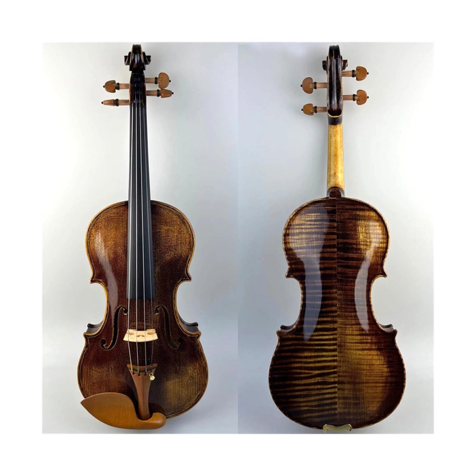 Amazon | バイオリン ハンドメイド 4/4 3/4 1/2 1/4 1/8 大人用 模様