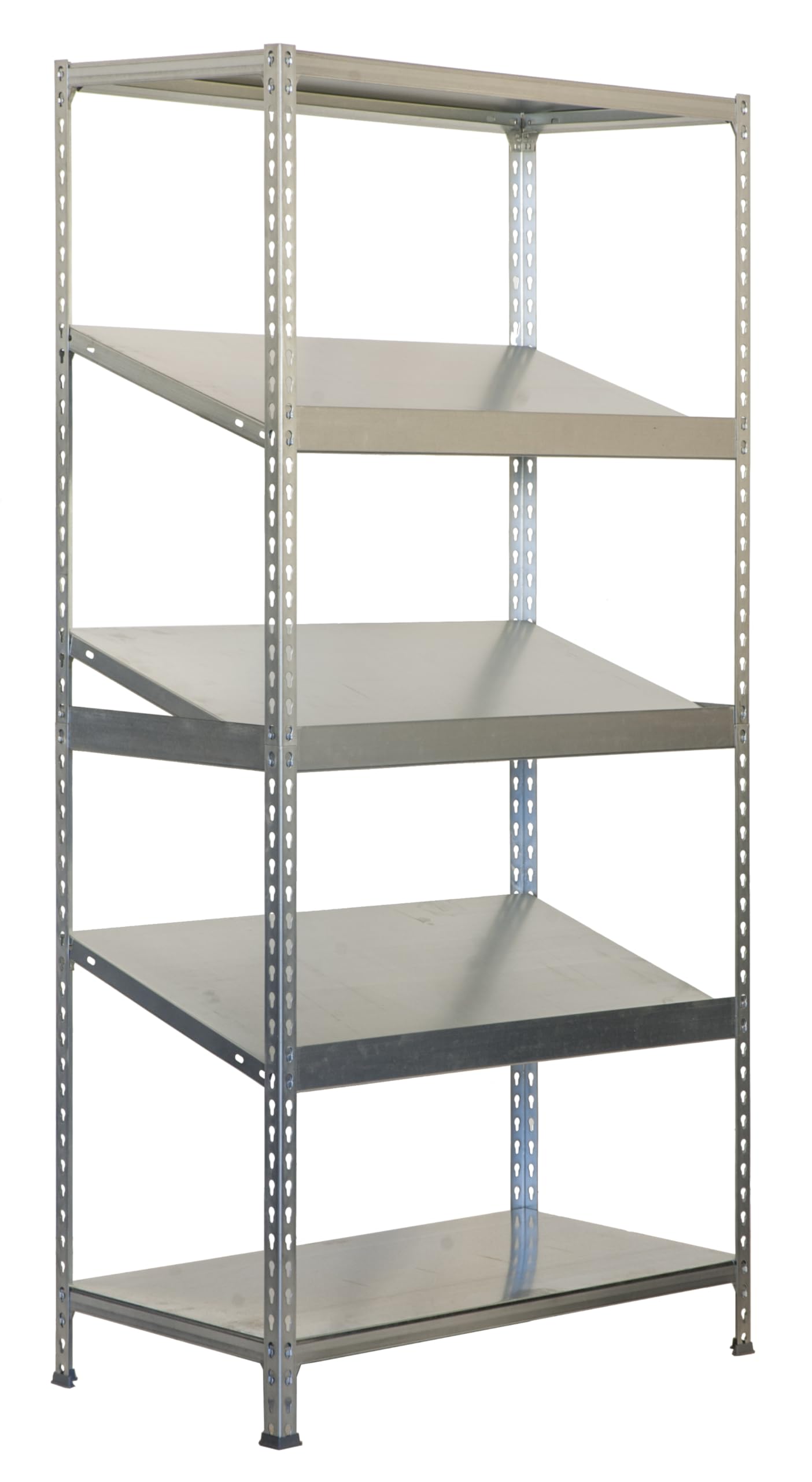 Estantería metálica sin Tornillos Simonexpo de 5 estantes Galvanizado Simonrack 2000x1000x500 MMS - Estantería de exposición - 200 Kgs de Capacidad por Estante