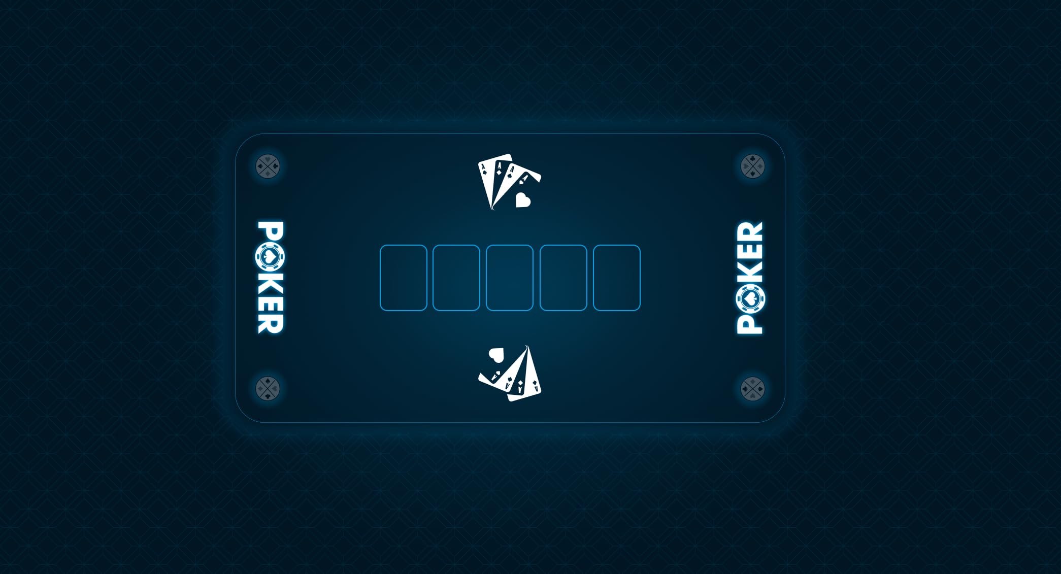 Tapis Poker - 140 x 75 cm - Torek Boardgame & Wargame Accessories (Bleu)