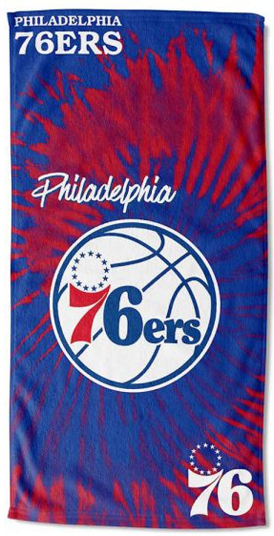 Northwest NBA Philadelphia 76ers Beach Towel 30" x 60", Psychedelic
