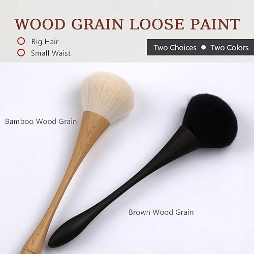 Miniatura 4 de Brochas de maquillaje, brocha de maquillaje profesional Kabuki, brochas de maquillaje profesionales con mango de madera, brochas para cosméticos,