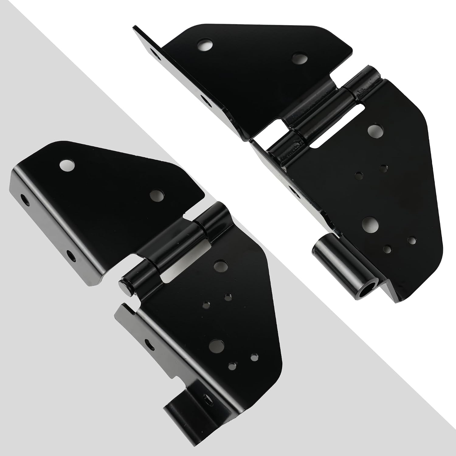Windshield Hinges Fits 1976-1983 Jeep CJ5,1976-1986 Jeep CJ7,1987-1995 Jeep Wrangler Pair, Black