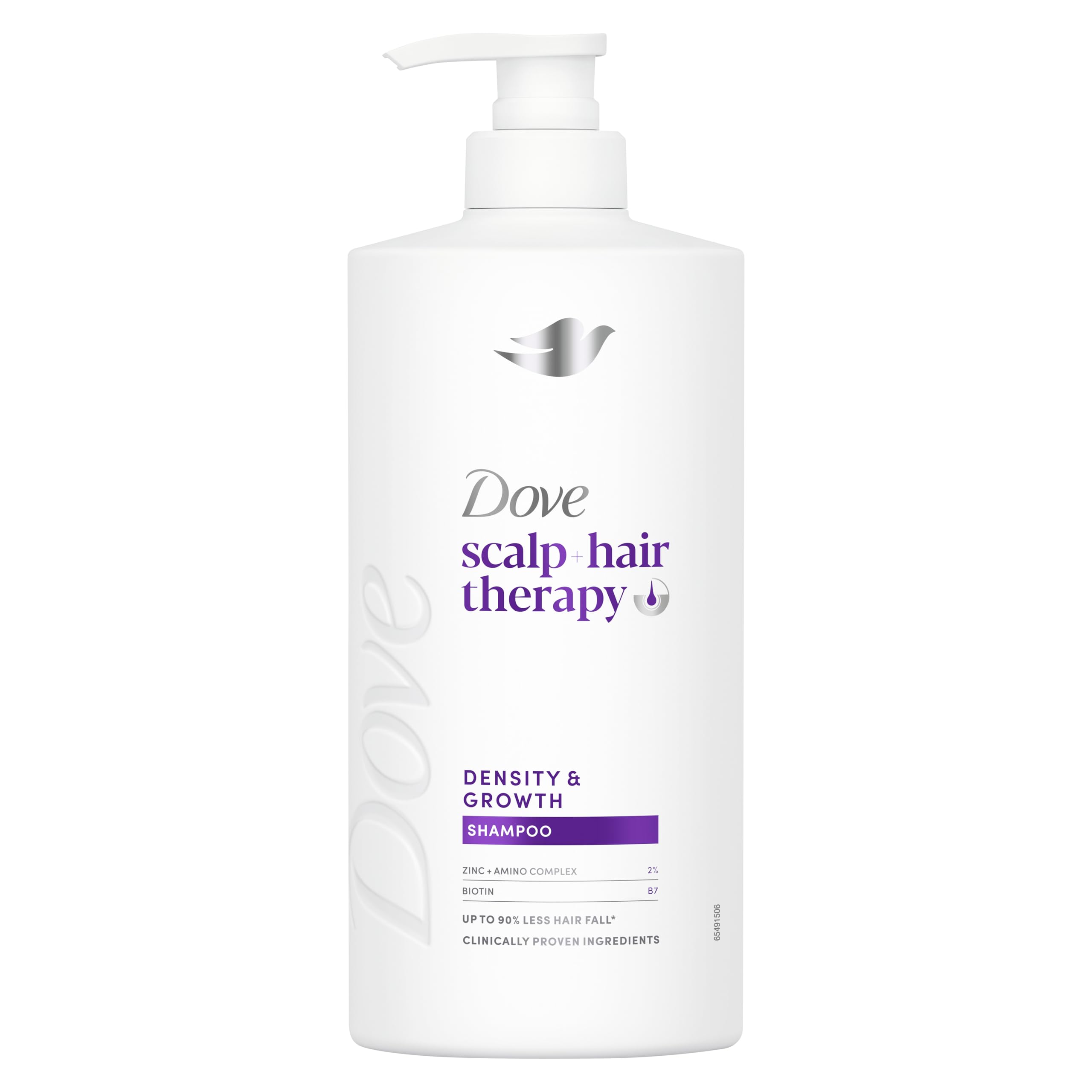 Dove scalp + hair therapy Density & Growth¹ Shampoo hair care with Amino Complex, Zinc and Biotin for up to 90% less hair fall 700 ml