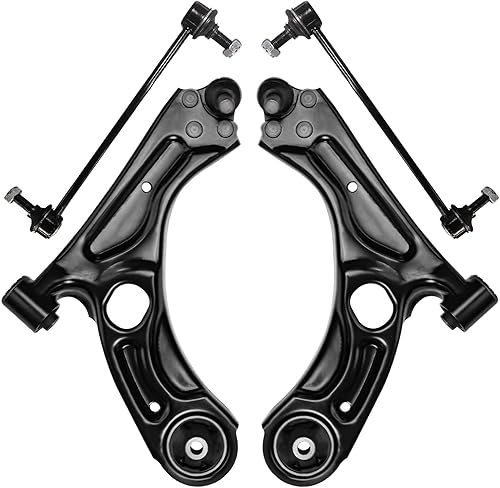 Miniatura 309 de Detroit Axle - Brazos de control delanteros inferiores con rótula + barras estabilizadoras de repuesto para Chrysler Dodge Intrepid 300M Concorde