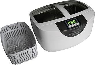 iSonic P4820-SPB25 Commercial Ultrasonic Cleaner 25-minute Timer, 2.6Qt/2.5L, WhiteColor, Plastic Basket, 110V