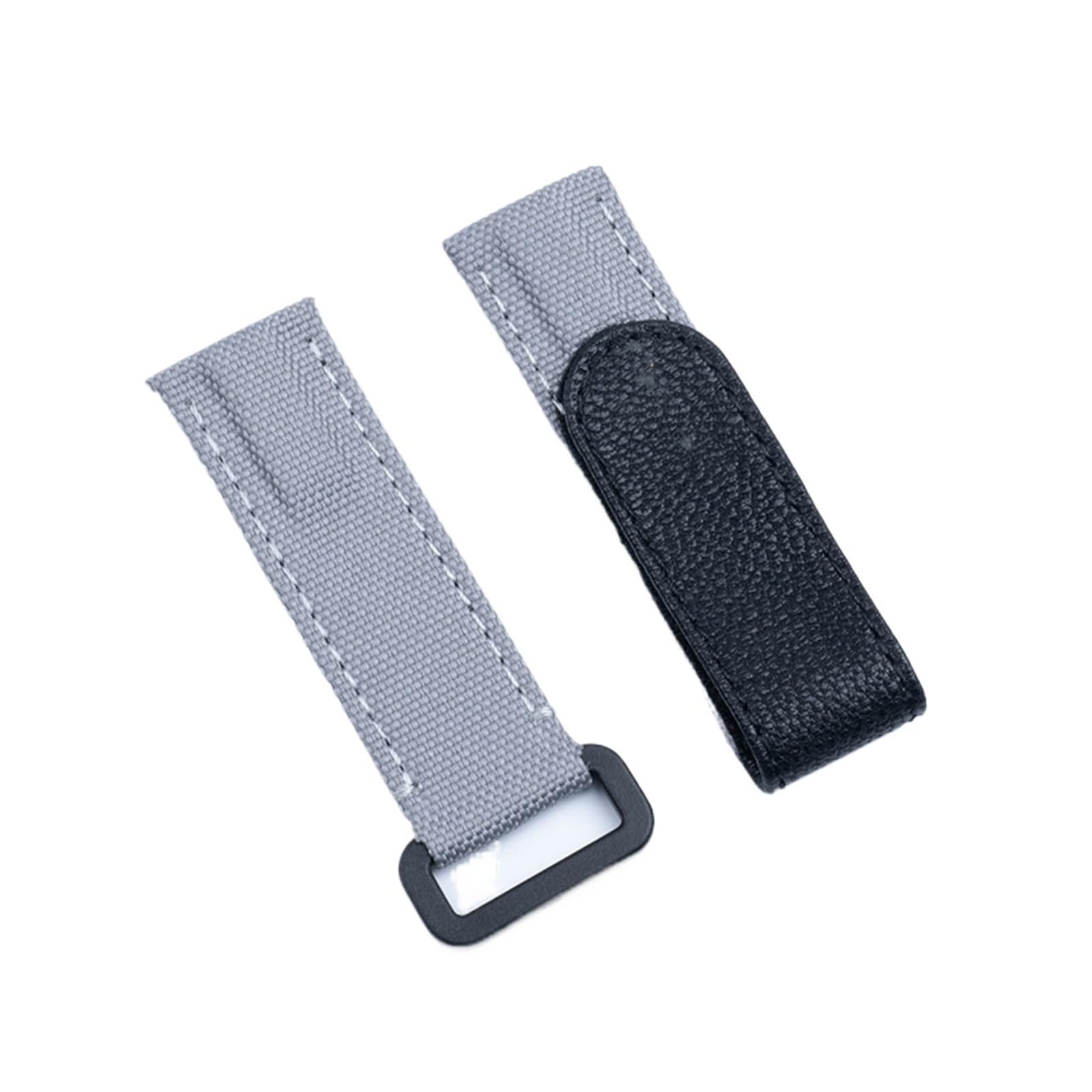 Run Ken Bracelet de montre ajustable en nylon, tissu et cuir, 20 mm ou 21 mm, compatible avec les bracelets.