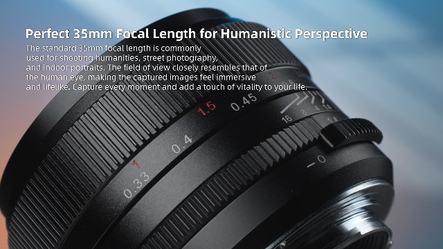 Objectif 7artisans 35mm F1.4 Autofocus Pour Fujifilm X - Grand Ouverture, Portrait, Basse Lumière, 185g