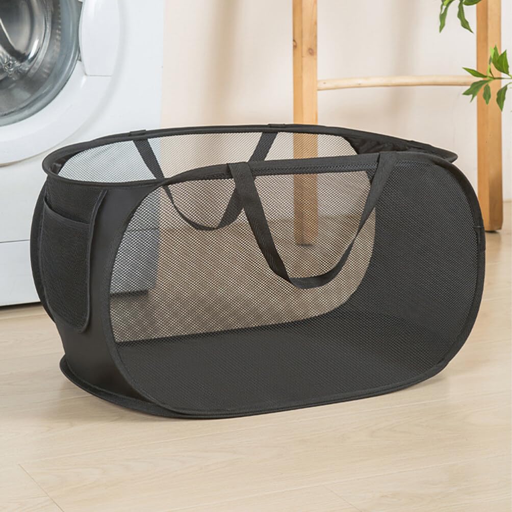 Alipis Nylon Storage Basket Laundry Basket Comfortable Handles Large Capacity Laundry Box for Home Dorm