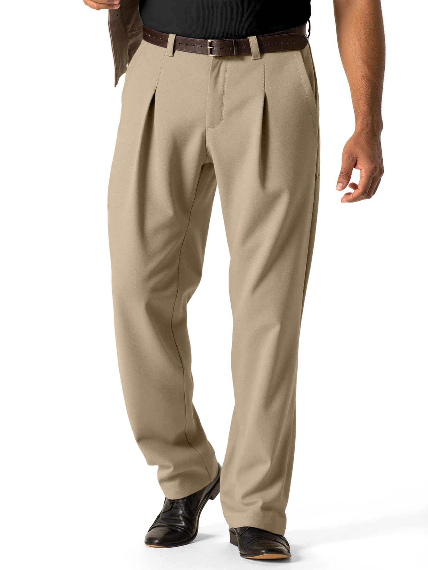 JMIERR Chino Hose Herren Baggy Anzughose Regular Fit Casual Sommer Weite Hose Herren Stretch Stoffhose Baggy Jogginghose Freizeithosen für Männer