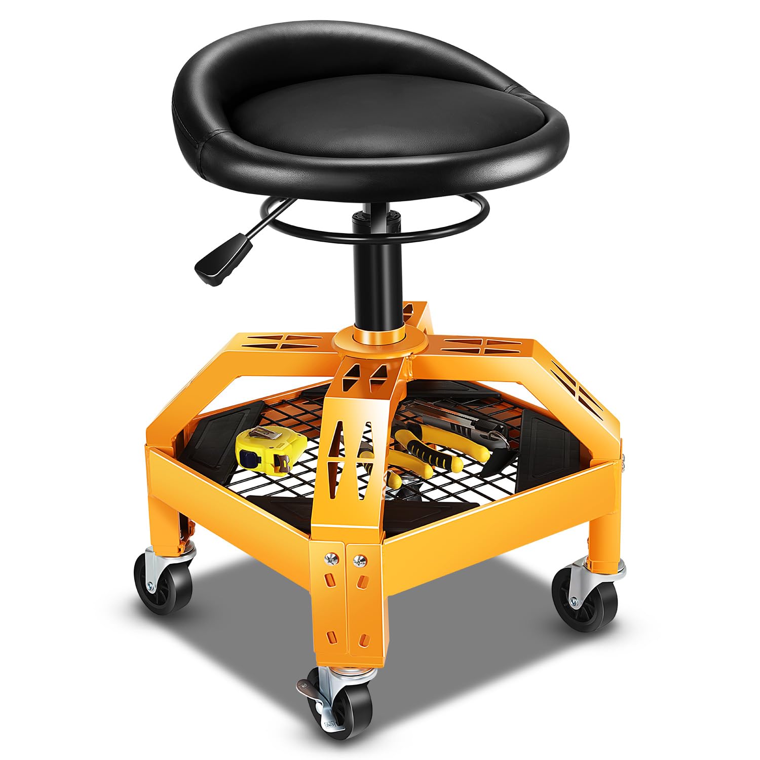 Amazon.com: DNA MOTORING Rolling Padded Seat Adjustable