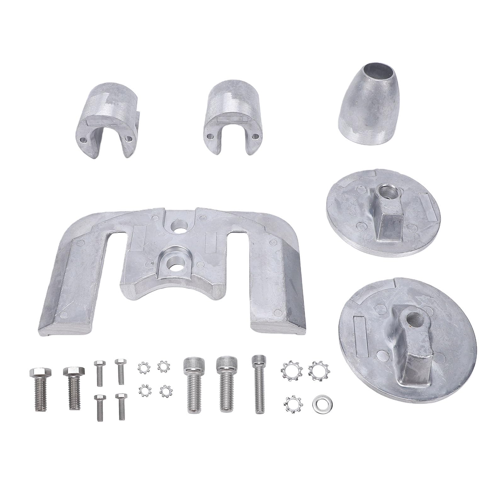Kit de ánodo de Aluminio, Reemplazo para Unidades Mercruiser Bravo 3 III Dentrofuerabordas 2004 y Posteriores, Kit de ánodo para Barcos Marinos para Protección de Agua Dulce y Agua de Mar
