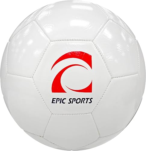 Epic - Balones de fútbol de tacto suave cosido a máquina (tallas 3, 4, 5)