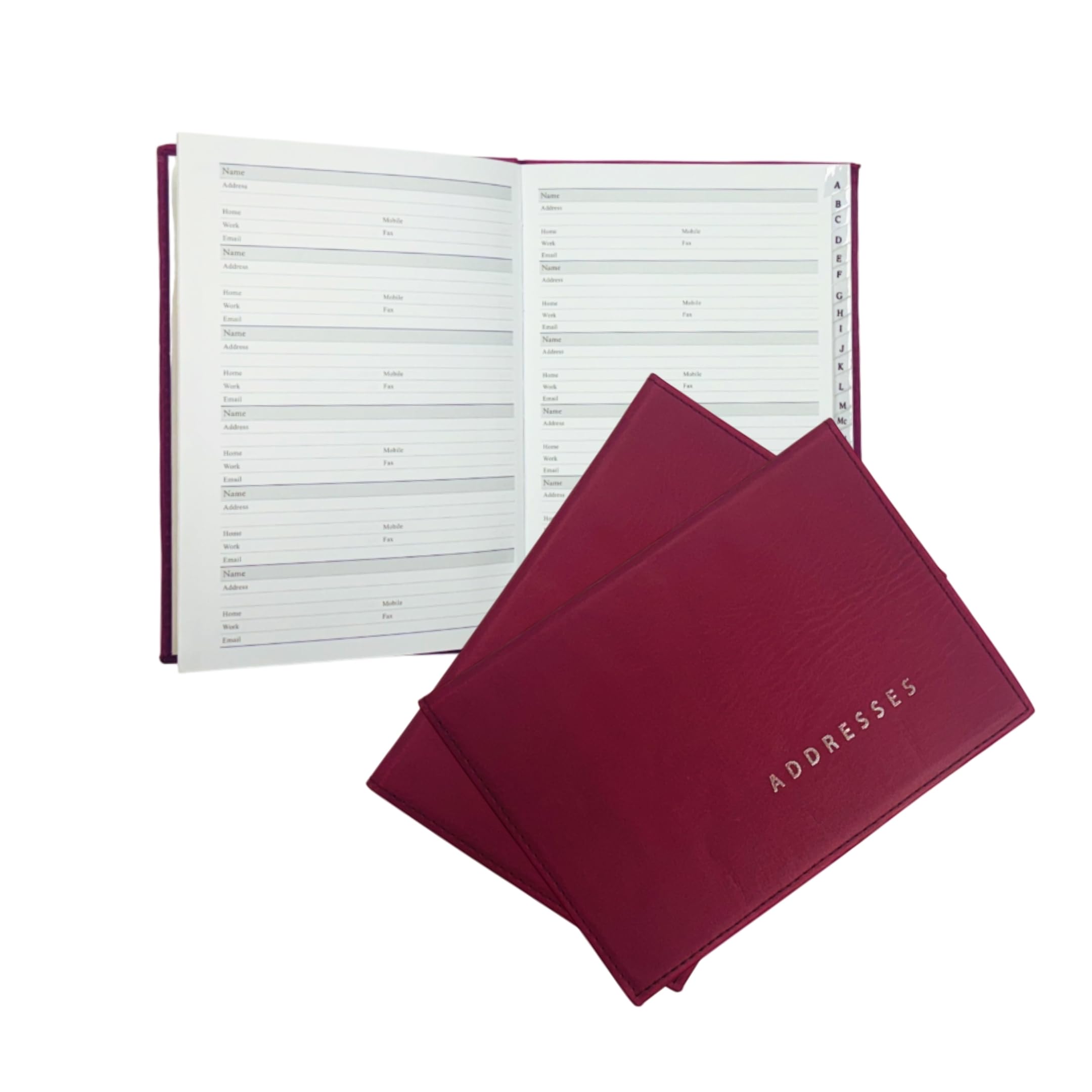 A5 Burgundy Address Book by Janrax