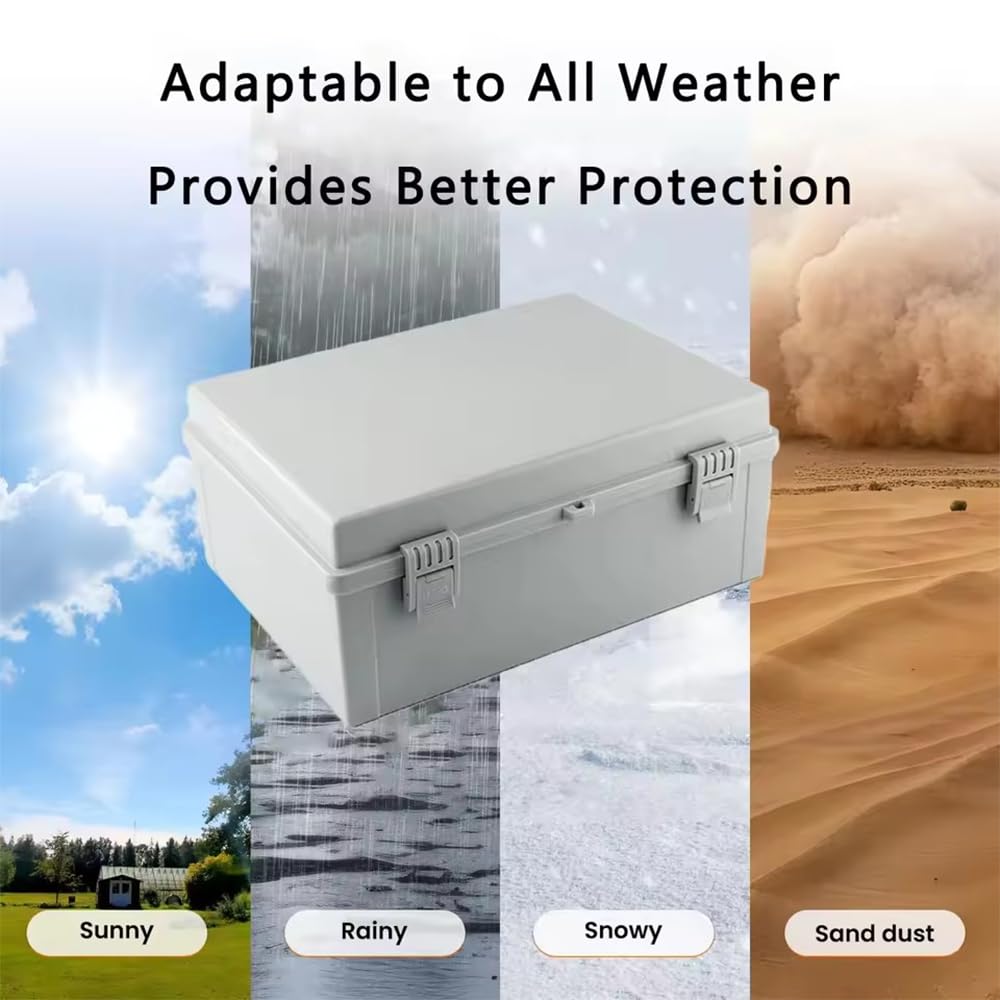 Cuadro Eléctrico IP66 NEWFUN – Caja De Distribución Exterior 200x300x170mm, Resistente Al Agua Y Polvo