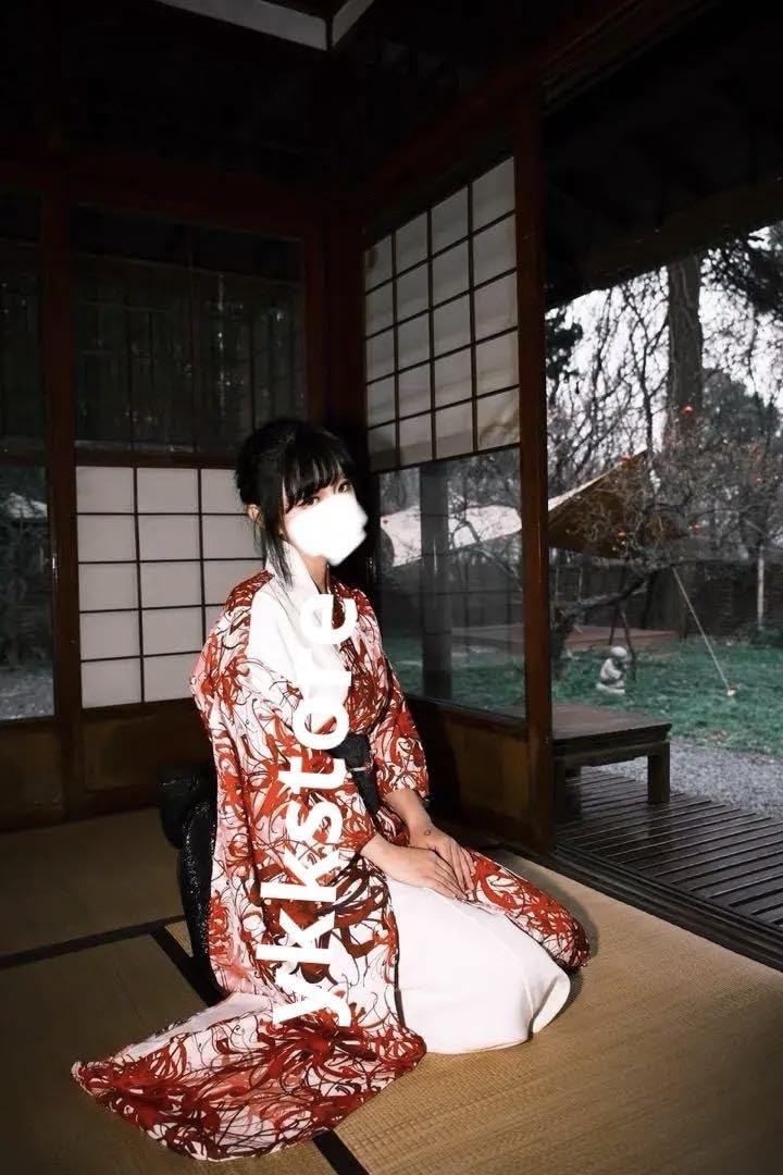 Amazon.co.jp: 花魁悪女曼珠沙華振袖彼岸花ホワイト紅白花嫁 : おもちゃ