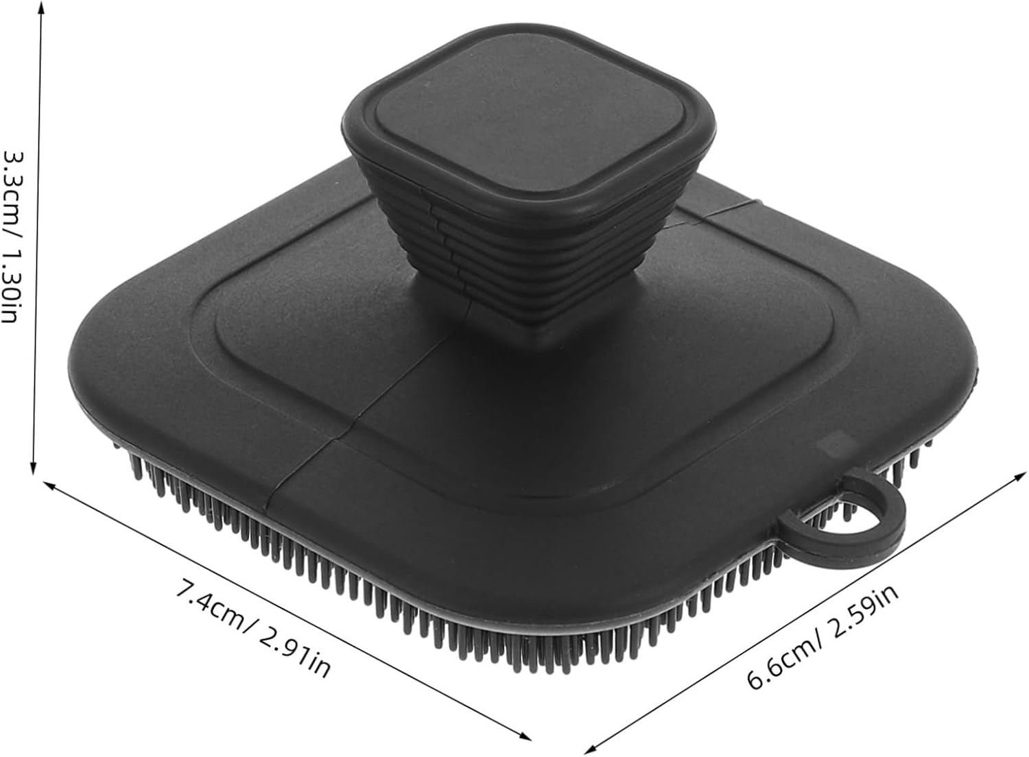 NOLITOY Silicone Face Scrubber for Men Ergonomic Manual Cleansing Brush with Soft Bristles Design for Deep Exfoliation Skin Portable Black Facial Care Tool