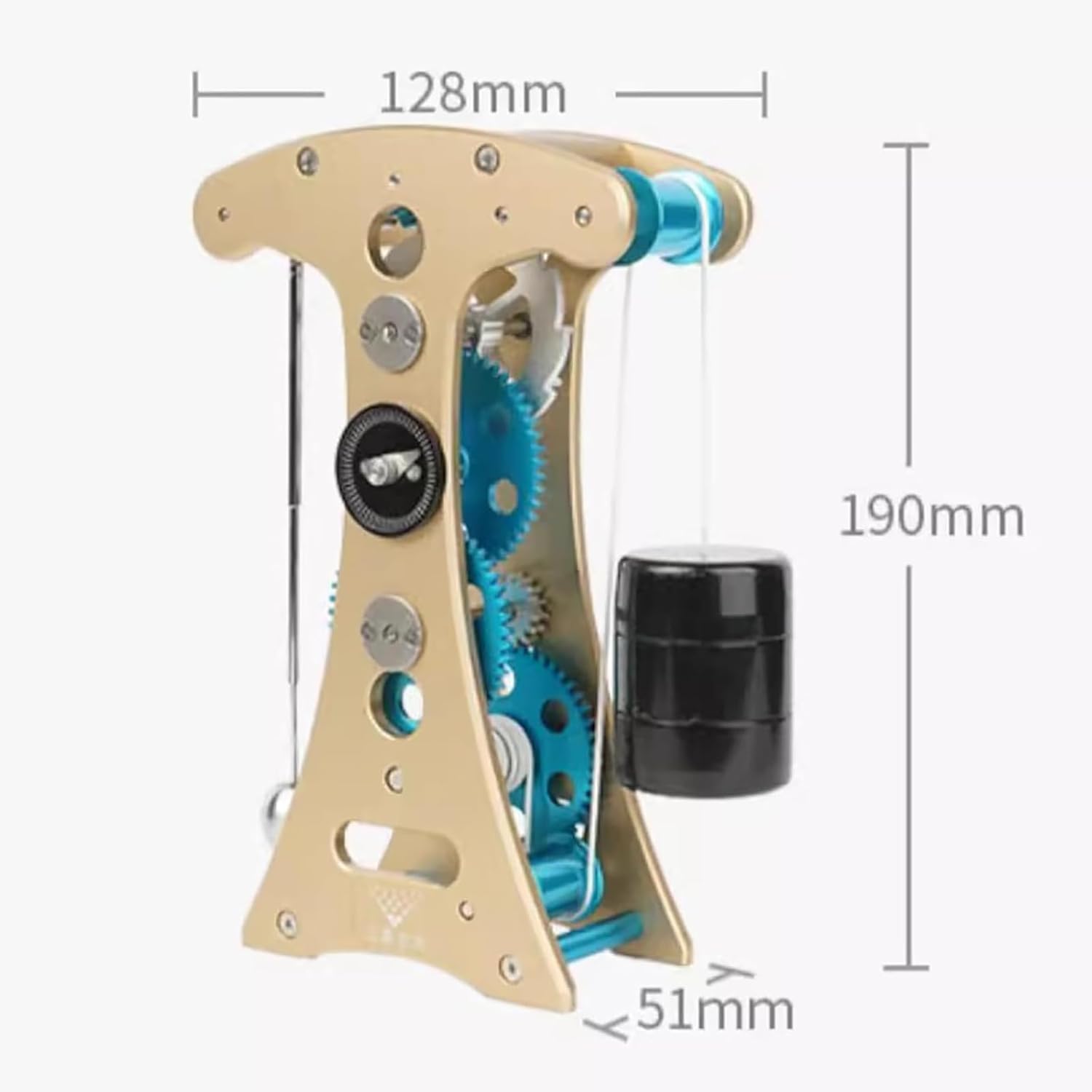 Kit de modélisme d'horloge à pendule, 91 pièces, facile à assembler, pour les amateurs de mécanique et de physique