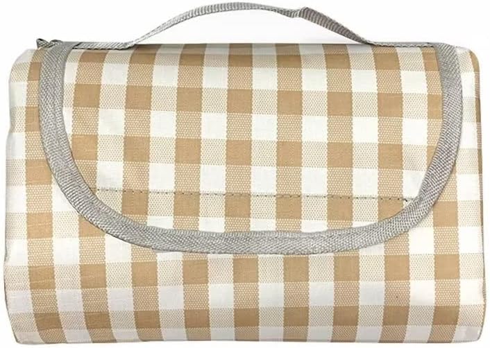 Kerio Picnic Blanket Beach Blanket Rug Handy Mat Tote - Wate-Resistant - Sandproof Padding - Machine Washable - 79"x79"