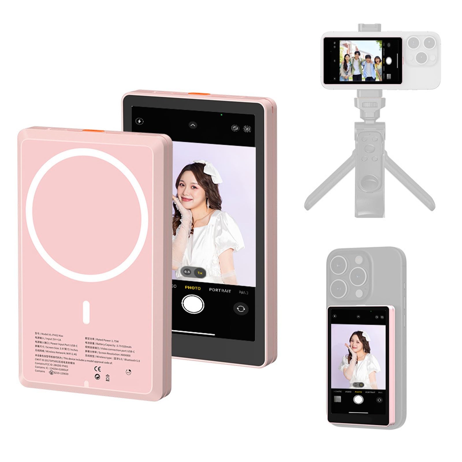 Pantalla de teléfono fuerte de 480 x 800 con diseño de moda de rotación de 180 grados para amantes de las selfies