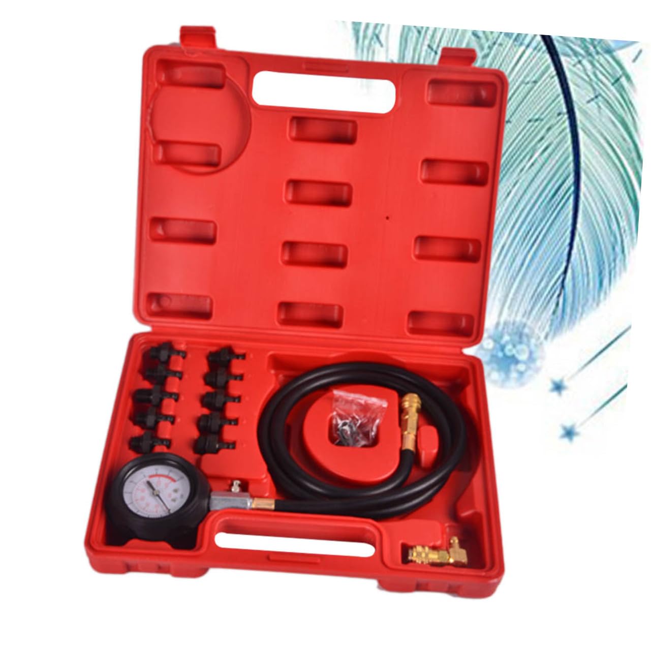 Engine Oil Pressure Test Kit Oil Pressure Tester Tool Case Kit for and Engine Diagnostics
