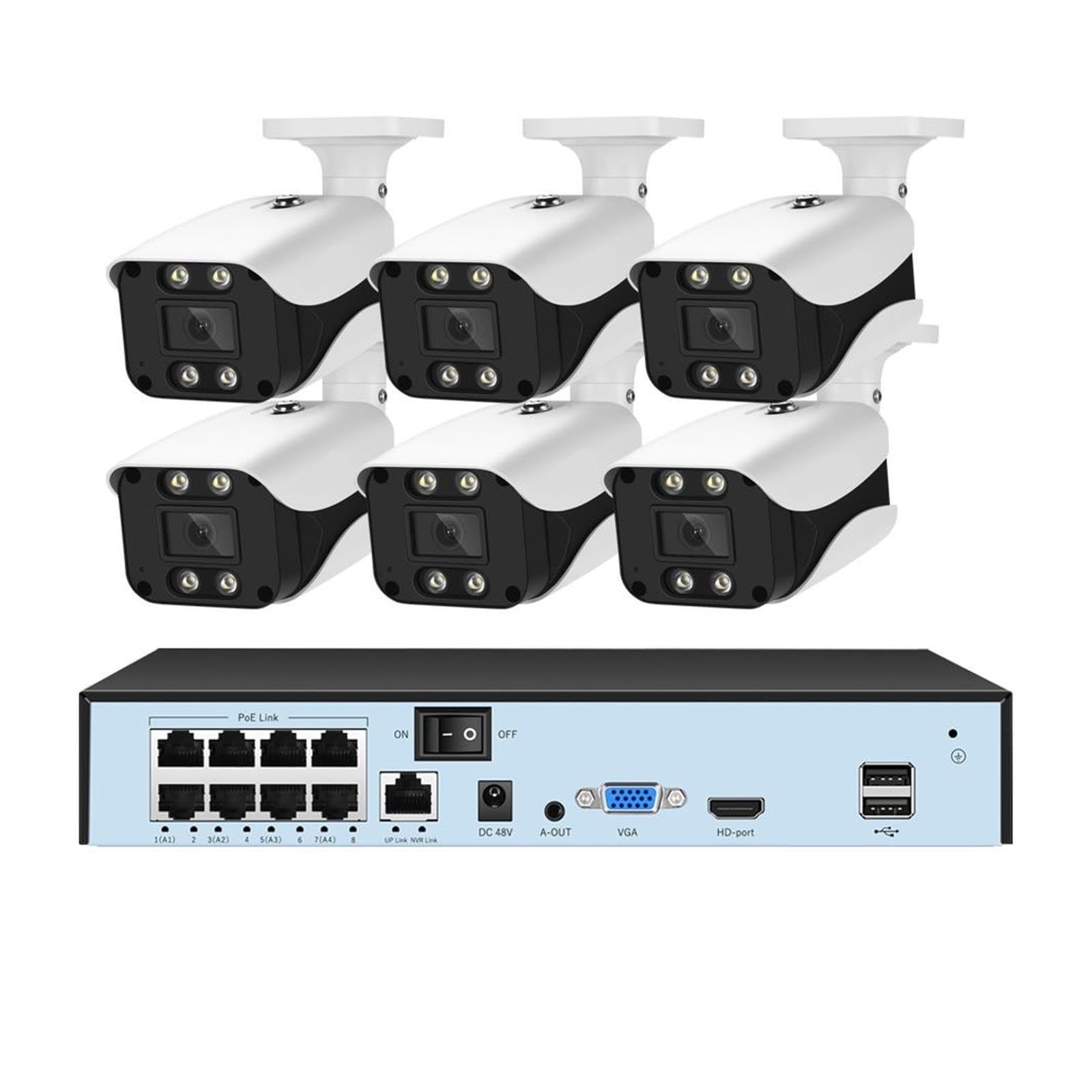 Sistema di telecamere di sicurezza NVR PoE 4K da 8 MP