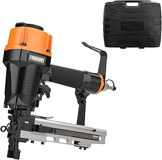 Freeman PFS105 Pneumatic 10.5-Gauge 1-9/16" Fencing Stapler With Adjustable Metal Belt Hook And Case | PFS105