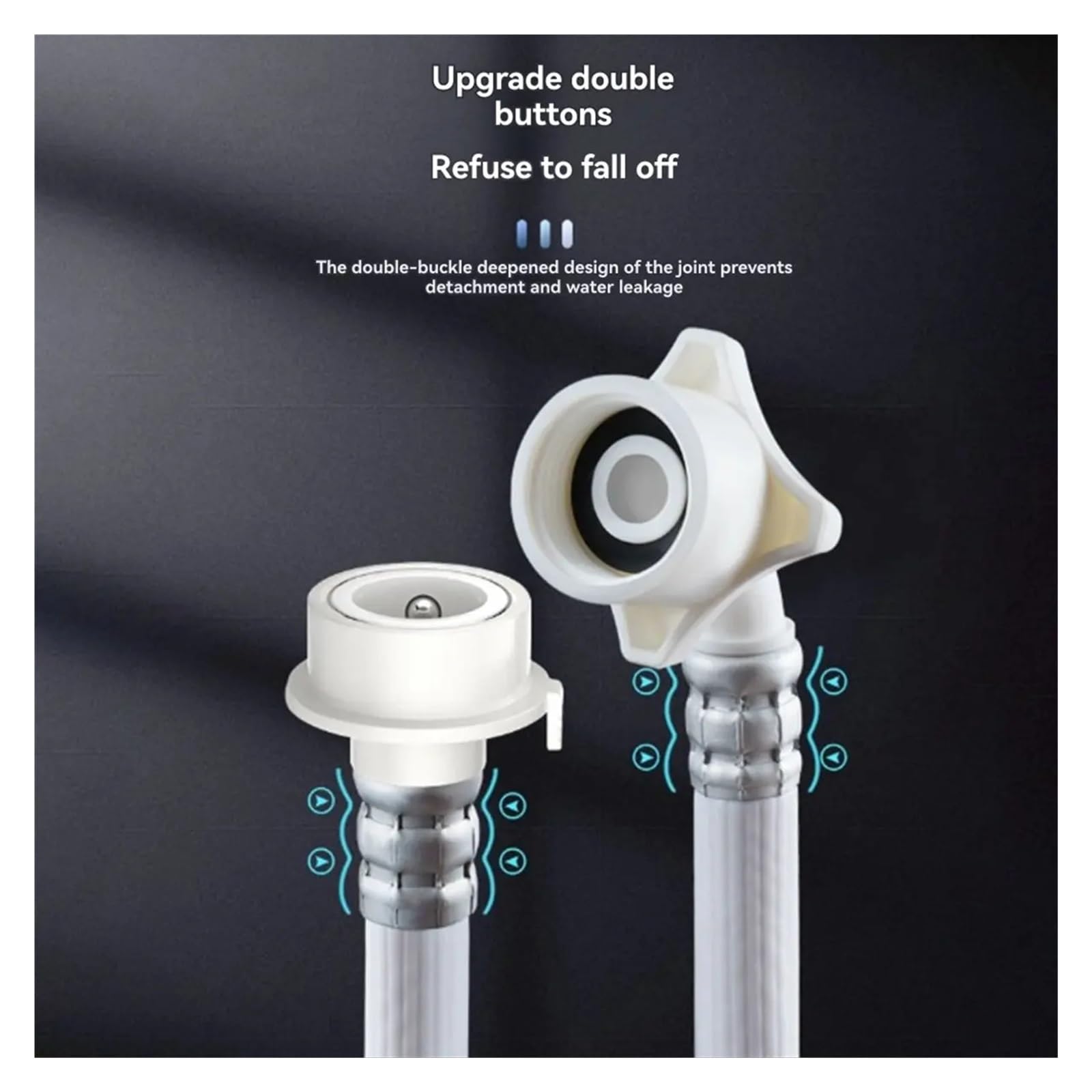 Tubo Di Carico Acqua Per Lavatrice Condotto In PVC Bianco 3 Metri Fredda