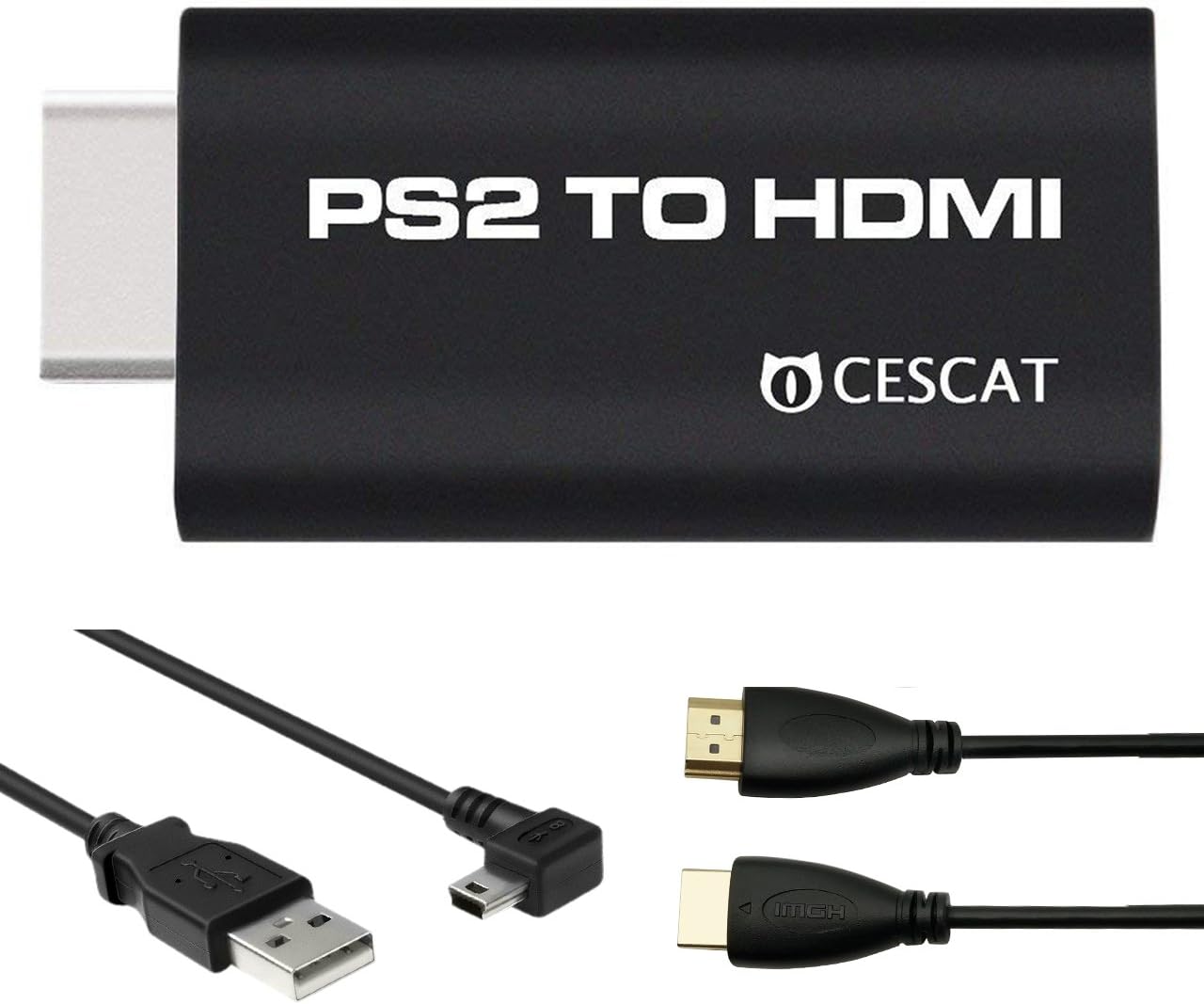 Amazon PS2専用HDMI接続コネクター PS2 toHDMI 変換アダプターHDMI出力 携帯便利 PS2 TO HDMI