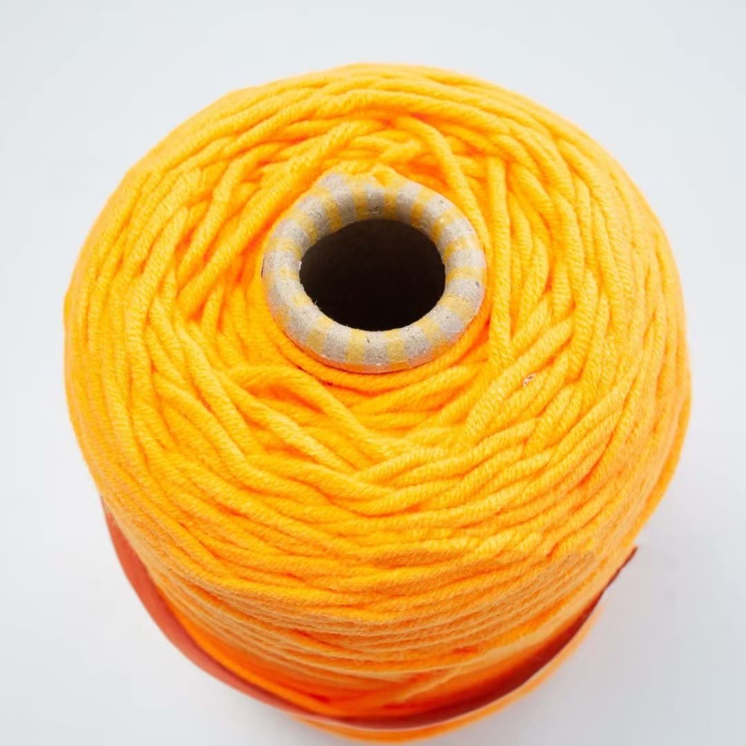 Gomitoli di Lana 6 x 380g gomitoli di Maglia Assortiti, Set Misto di Cotone e Poliestere dai Colori Vivaci per Maglia, Uncinetto, per Pistola per tufting, gomitolo da 5 mm