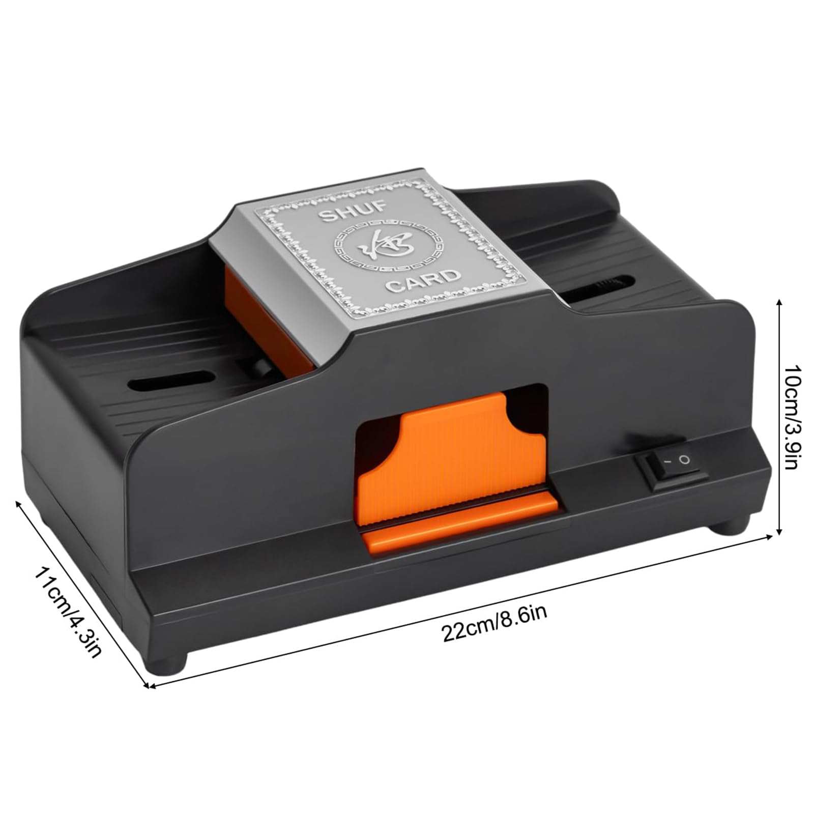 Elektrischer Kartenmischer, automatischer Dual-Power-Modus für 1-2 Decks, ideal für Poker, Blackjack, Texas Hold'em