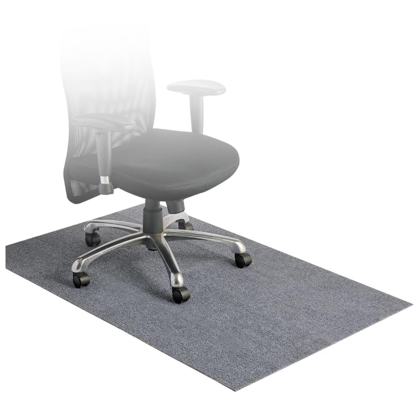 Anti Slip Office Chair Mat Durable Gaming Carpet for Home Scratch Resistant 90x150cm Gray Perfect Chairs Desks Grigio