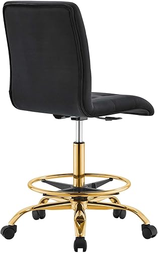 Miniatura 5 de Modway Prim - Escritorios y sillas para oficina en casa, color dorado y negro