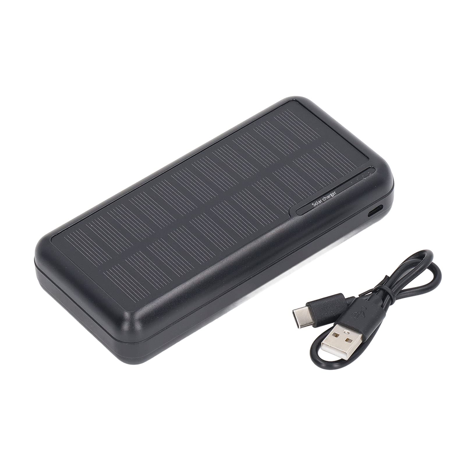 Batterie externe solaire 30 000 mAh Capacité double port USB portable pour camping randonnée