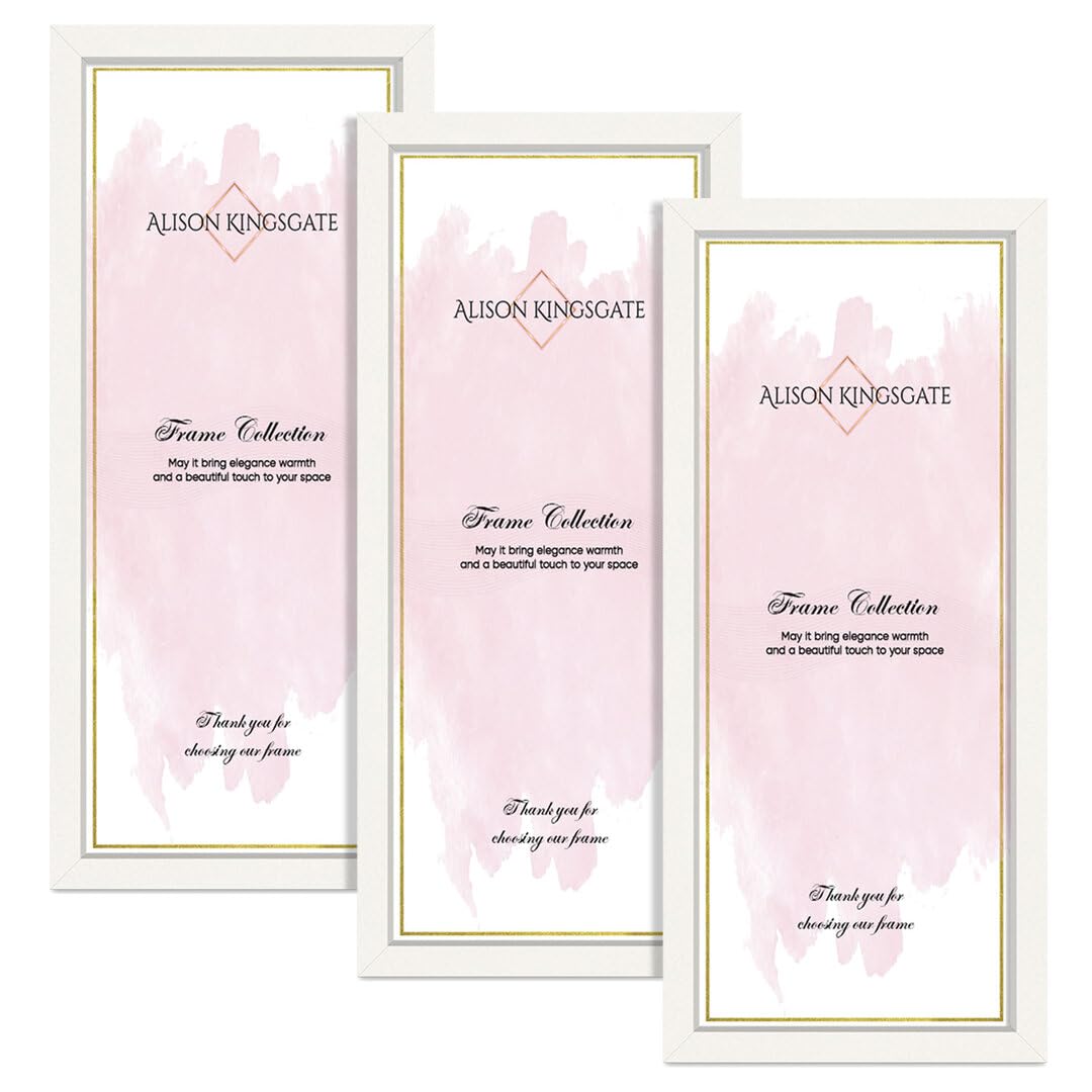 Alison Kingsgate White Picture Frame for Photo 90X30CM - Pack of 3 — image 1