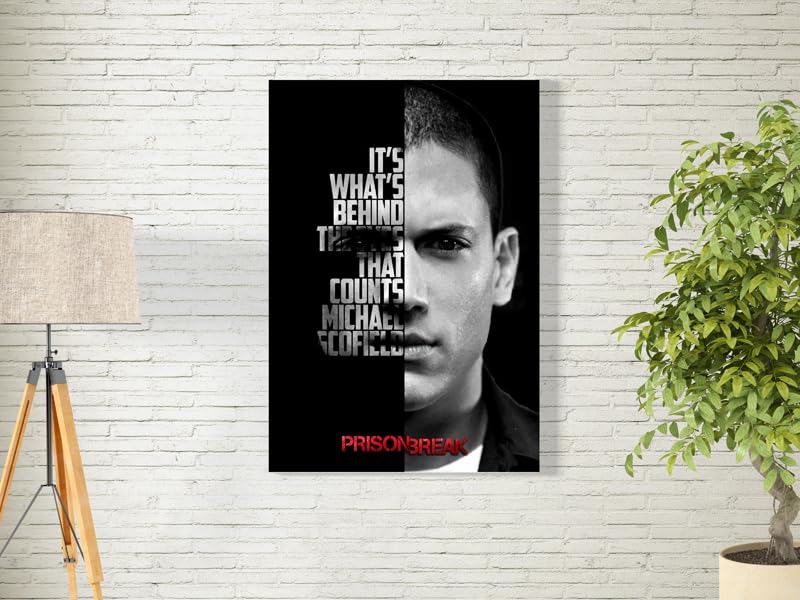 BPA® Michael Scofield Wall Art For Decoration Easy To Hang, 55X35Cm, 1Pcs