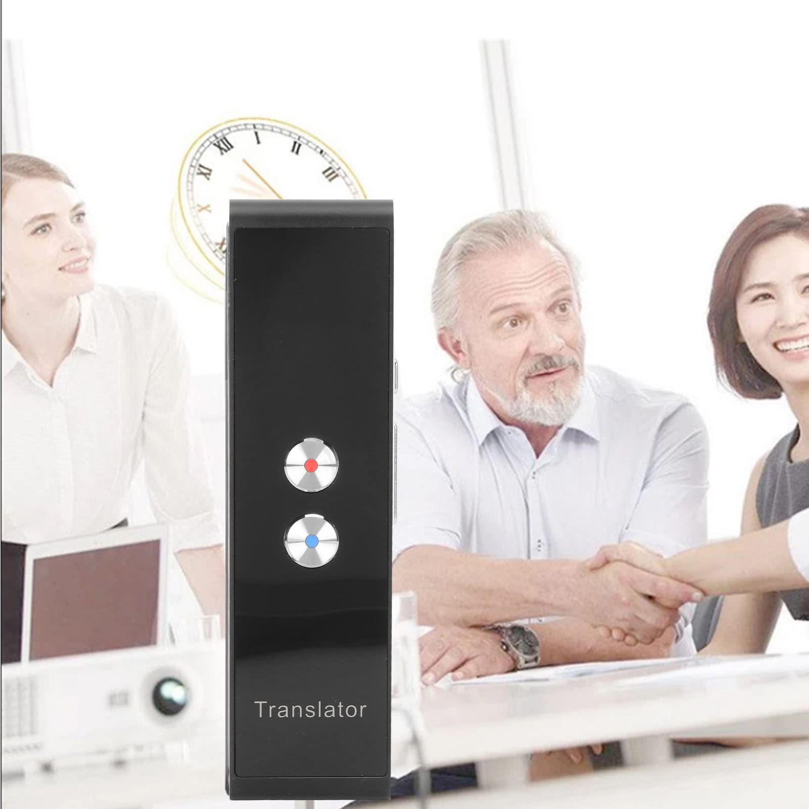 Dispositivo traduttore linguistico, traduttore intelligente in 96 lingue straniere con batteria da 400 mAh, dispositivo traduttore istantaneo portatile con voce