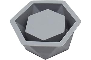 Silicone Molds For Candles, Flower Planter Mold For Concrete Succulent Pot, Candle...