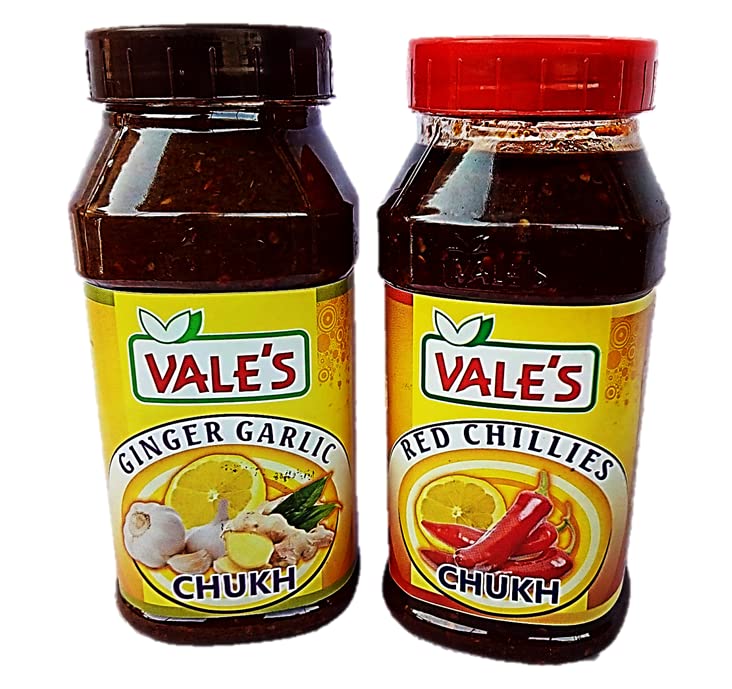 VALES Chamba Heritage-Chamba Chillies Chukh-Chutney Red&Ginger Garlic-Pack Of 2-450 * 2(900 Gms)Made In Chamba From( 1987)Authentic Recipe Of Chamba-Origin Of Chamba = Pickles (B09MDQL7PM) Amazon Price History, Amazon Price Tracker
