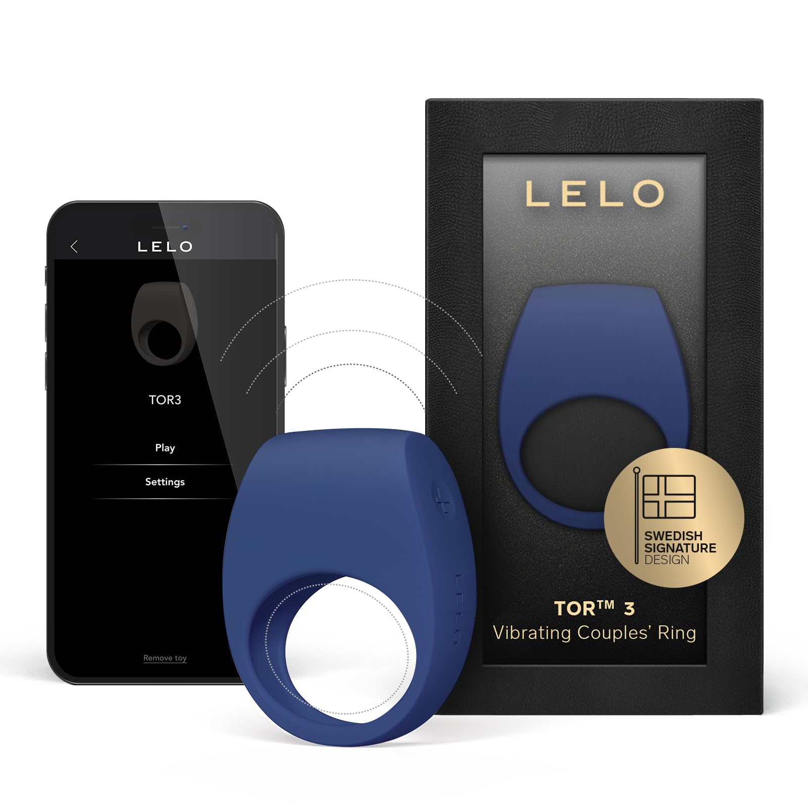 Amazon.com: LELO TOR 3 Vibrating Penis Ring App Connected Adult Toy for Man  and Woman, Couples Sex Toy with 8 Pleasure Settings for Enhanced Sensation,  Silicone Cock Ring, Base Blue : Health