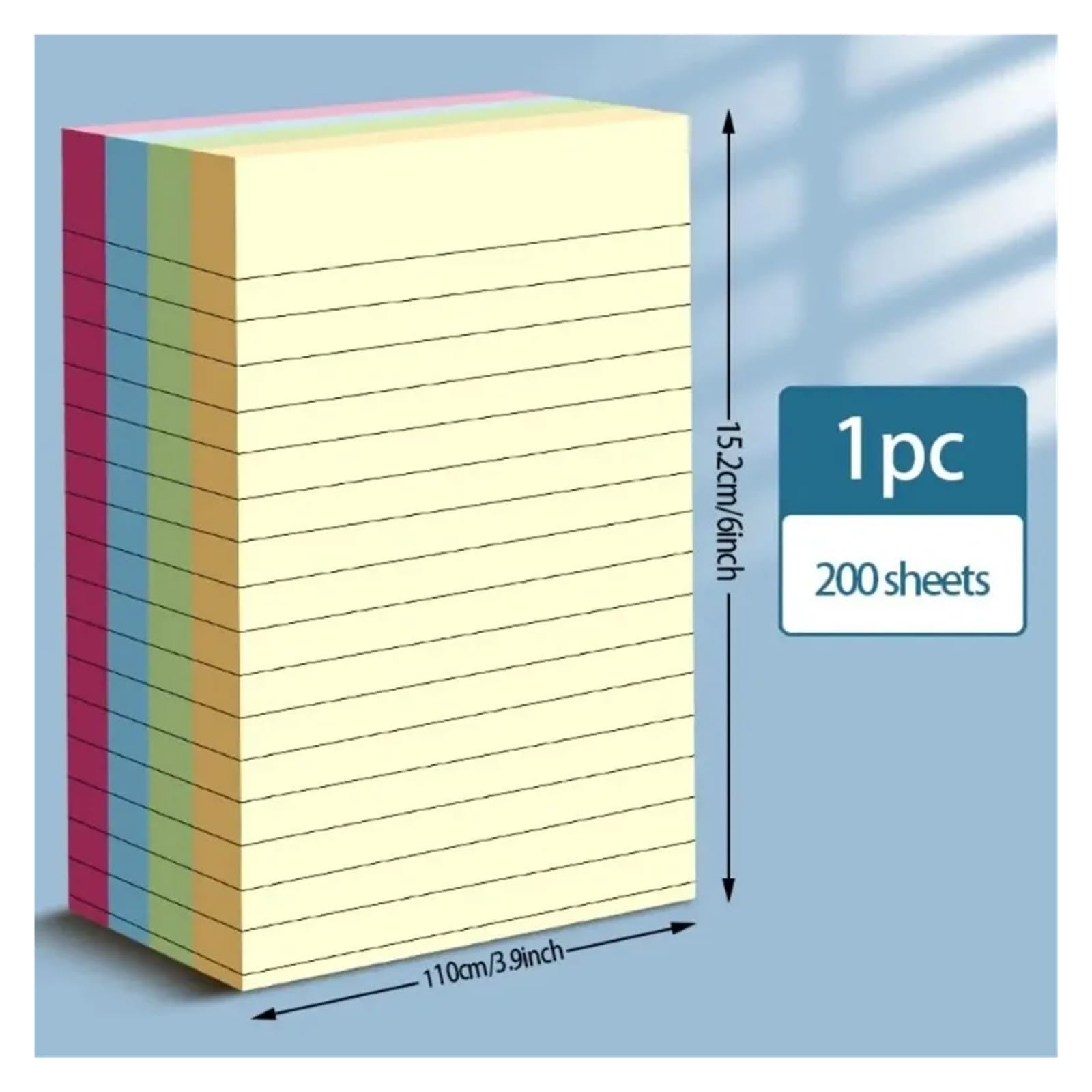 100/200 Blatt bunte Haftnotizen mit beschrifteten Registerblättern for Bürobedarf(100sheets-big)