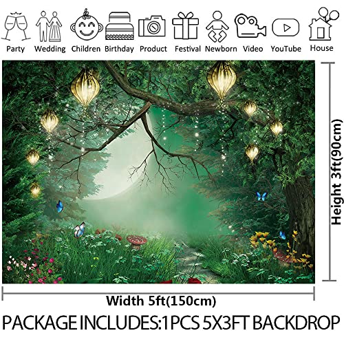 Fondo Fotográfico Selva Encantada 5x3ft Poliéster miniatura 4