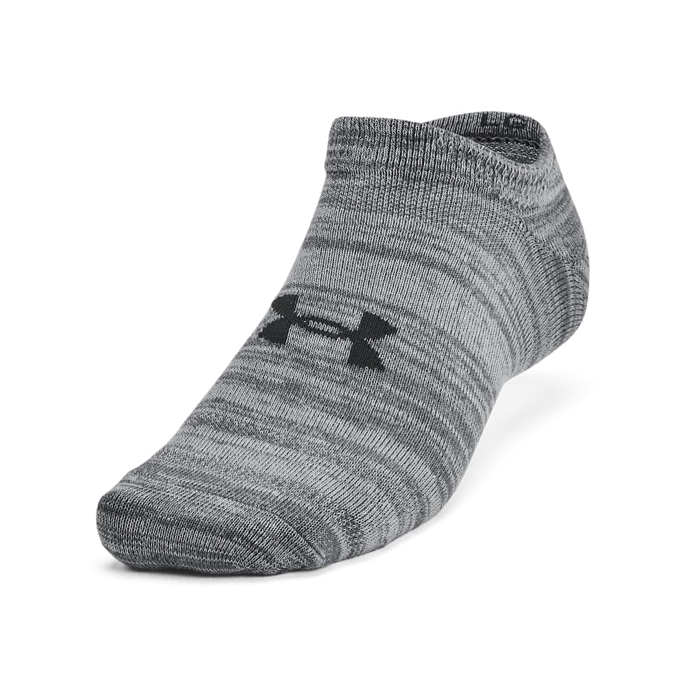 Under Armour Unisex Erwachsene Essential No Show Socken (6 Paar), (025) Castlerock/Castlerock/Anthrazit, Small – Ansicht 4