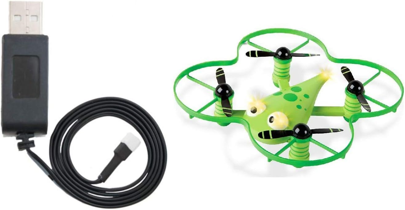 VLM Group 7.4V DC Drone Toy Battery Charger with Discavery Toys Stunt Zip 360 Degree Drone