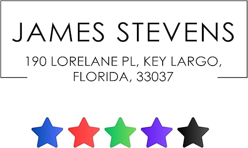 Miniatura 5 de Sello de dirección de devolución personalizado, hasta 5 diseños para elegir, autoentintado personalizado, sello de correo personalizado, goma,