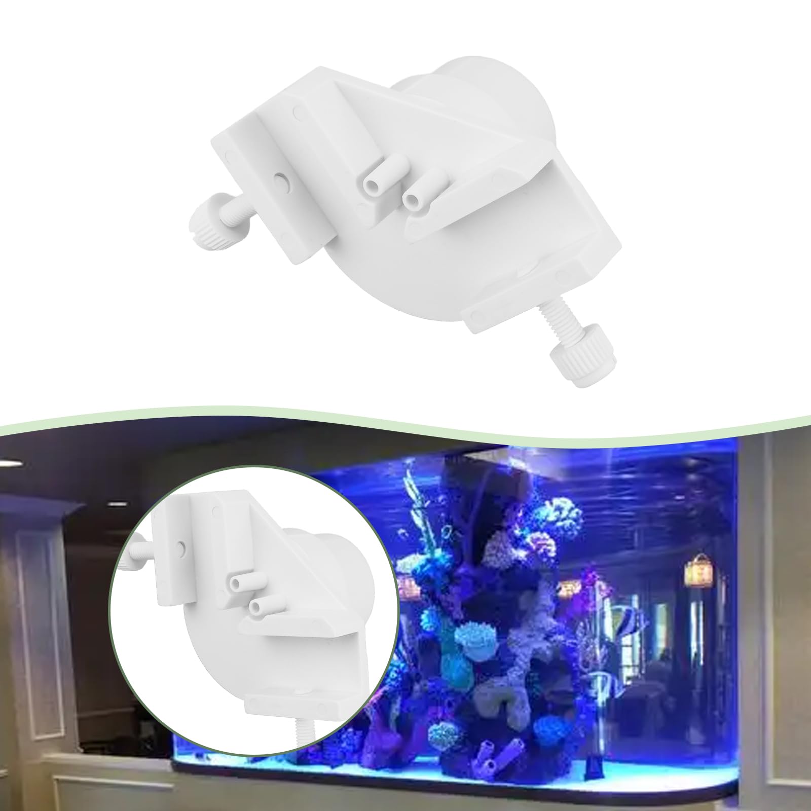 VGOL 1PC Aquarium Auto Water Filler Compensator Applicable to Fish Tank Wall Thickness of 1.5cm with Adapter 78x25.4mm Aquarium ATO System for Fish Tank Turtle Tank - Image 3