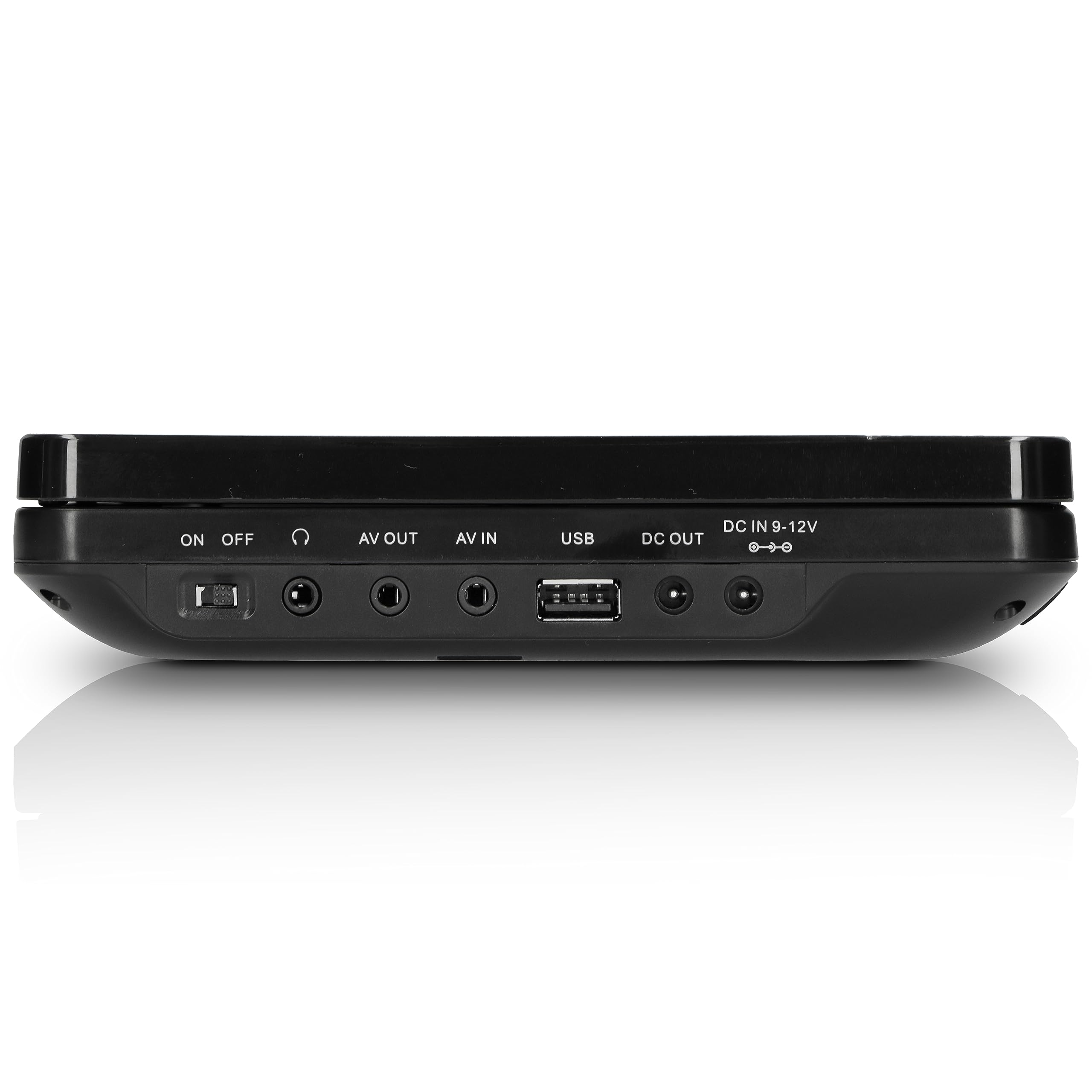 Lenco DVP-939 - Lettore DVD portatile da 2 x 9 pollici con 2 cuffie e 2 supporti per poggiatesta - batteria ricaricabile integrata - ingresso USB - lettore di schede SD - nero