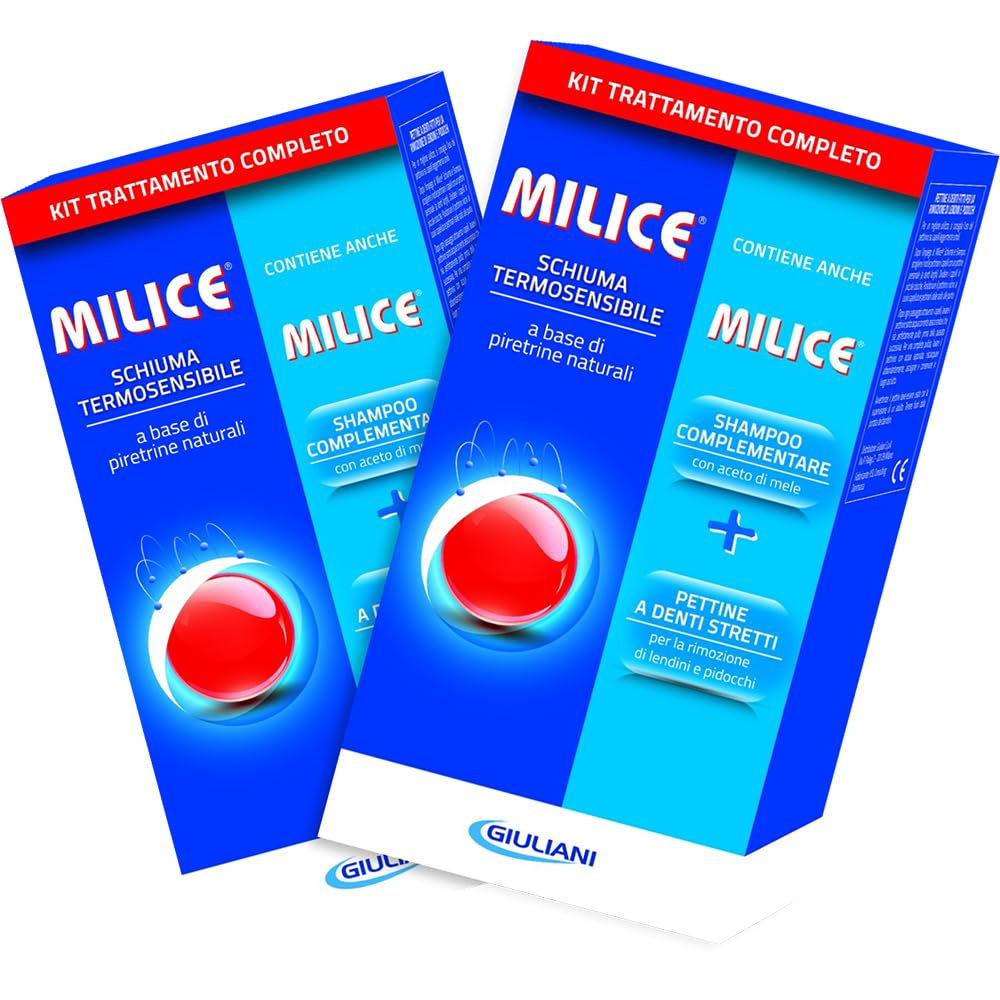 MILICE Multipack Schiuma Termosensibile 150ml + Shampoo 80ml, 2 Confezioni