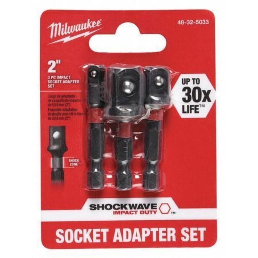 TWQBHSH Fits Milwaukee Tool 48-32-5033 Shockwave Impact Hex Shank Socket Adapter Set, 1/4 In