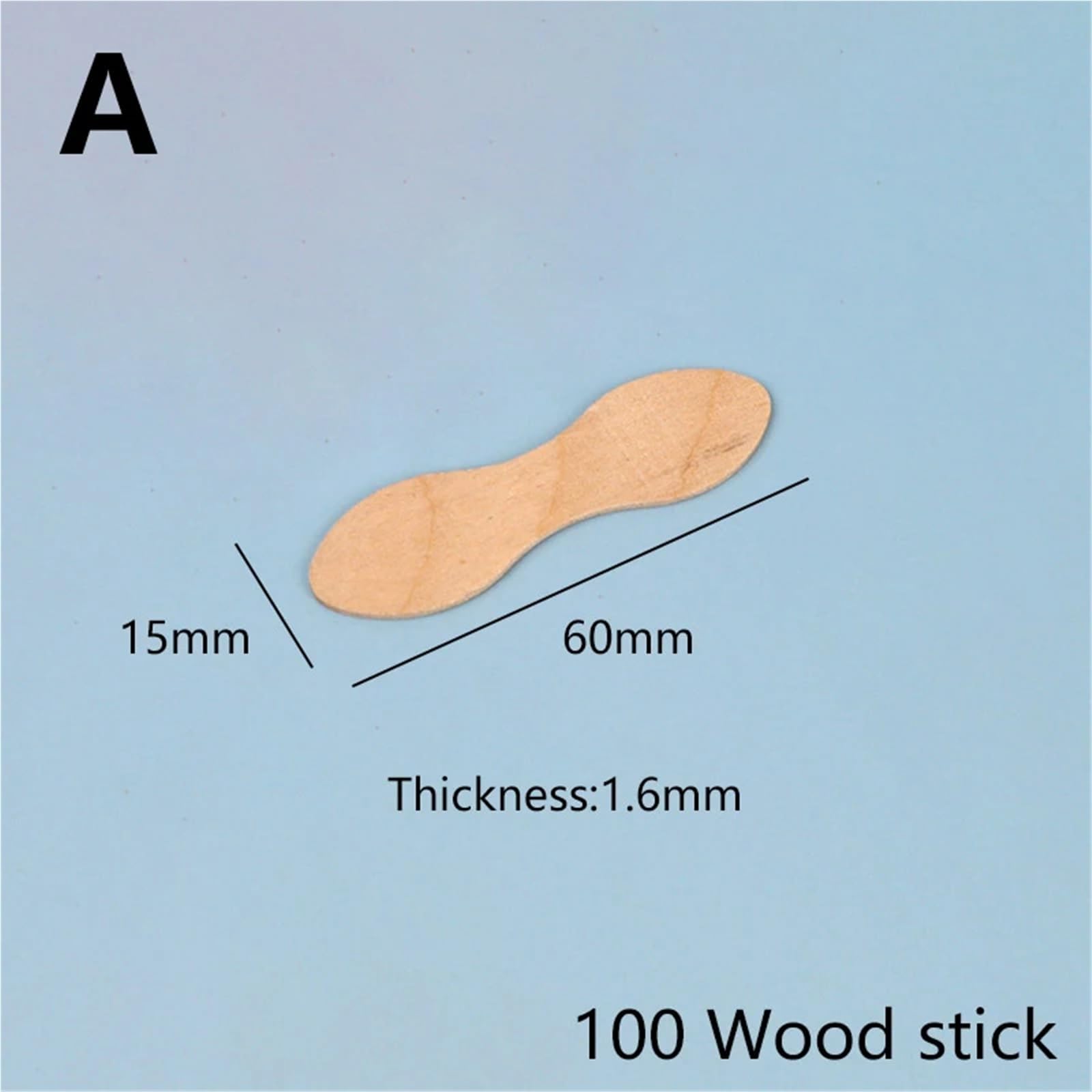 Palitos de madera para manualidades, Palitos De Helado De Madera Color Madera 6-9,4 Cm Paquete De 500(Ax2)